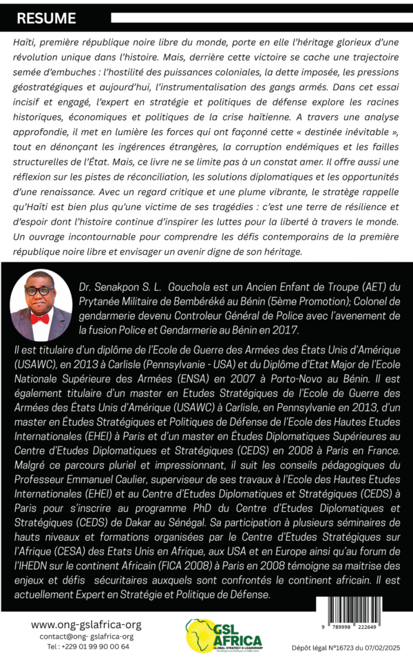les gangs armÉs en haÏti : l’inÉvitable destinÉe de la premiÈre rÉpublique noire du monde libre