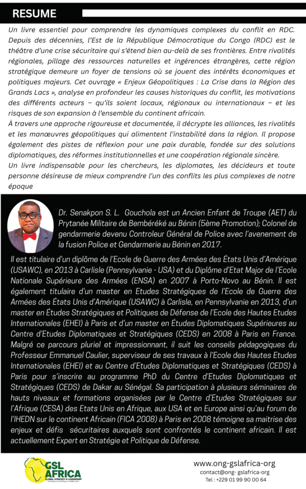 enjeux gÉopolitiques : la crise dans la rÉgion des grands lacs