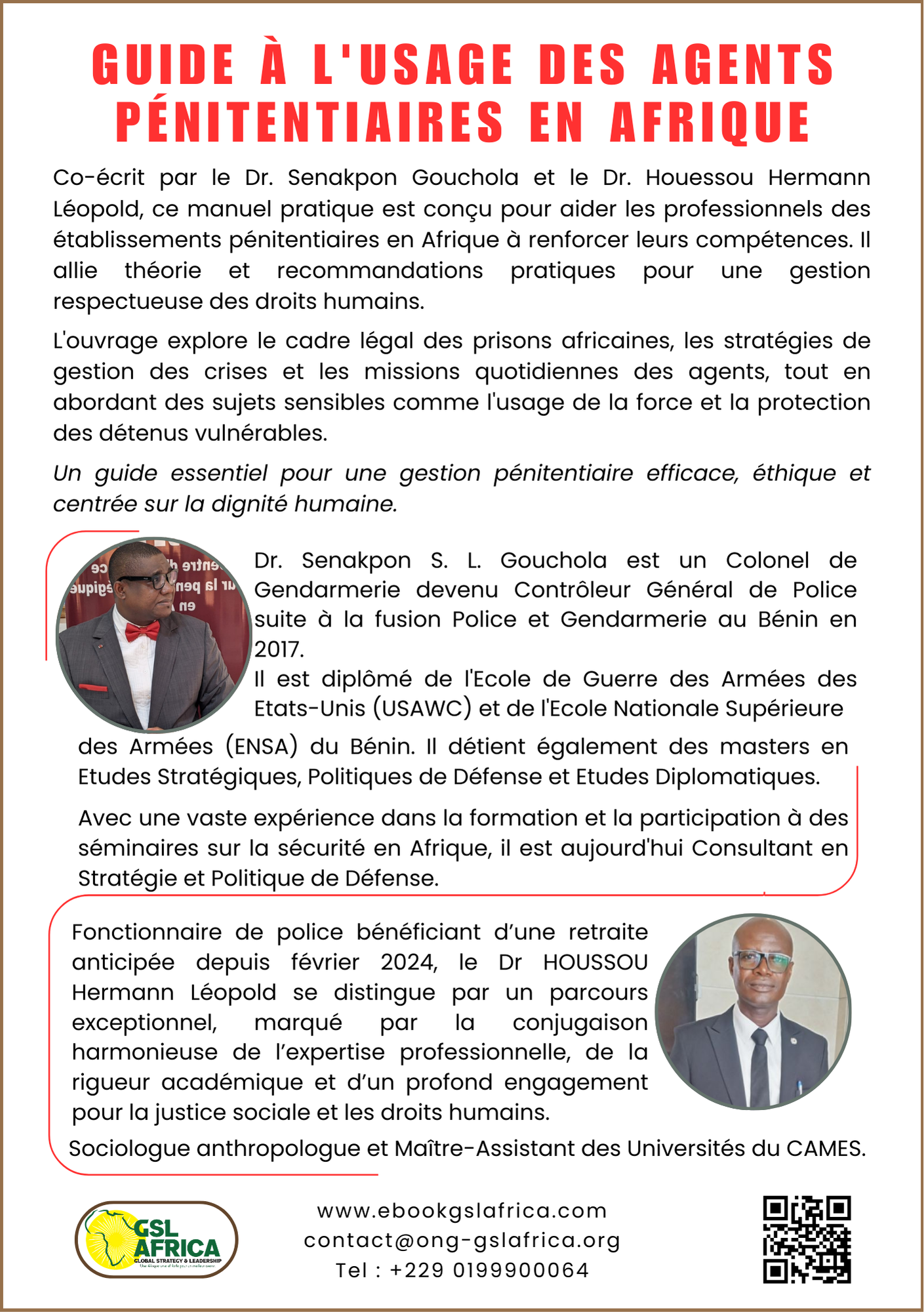 guide À l’usage des gardiens et rÉgisseurs de l’administration penitentiaire en afrique guide À l’usage des gardiens et rÉgisseurs de l’administration penitentiaire en afrique